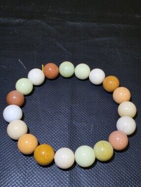 Natural Alashan Stone Bracelet 10mm Multi-Color Stretch Bracelet